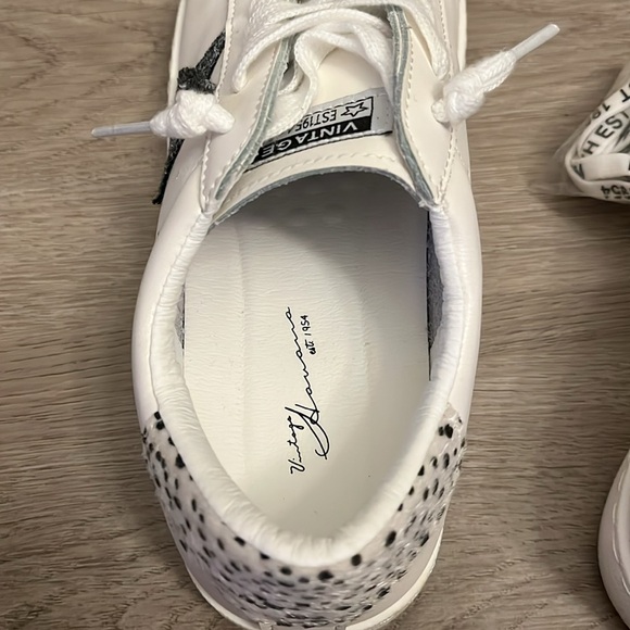 Vintage Havana Carla White Cheetah Sneakers - Picture 6 of 6